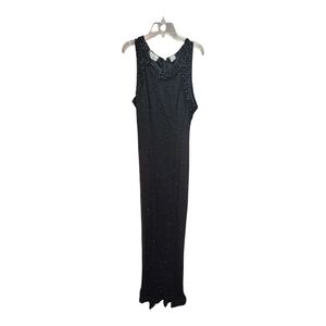 Laurence Kazar Black Sleeveless Maxi Dress